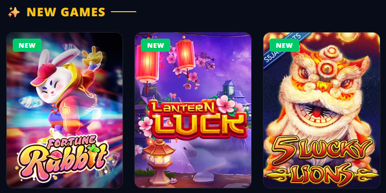 S5 Casino new games: Fortune Rabbit, Lantern Luck, 5 Lucky Lions